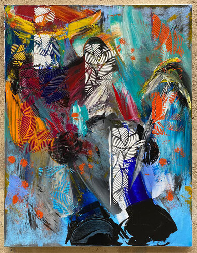 ABSTRACTION ET RÉSONANCE CHROMATIQUE de Eric Besson, Pintura a la venta en Singulart