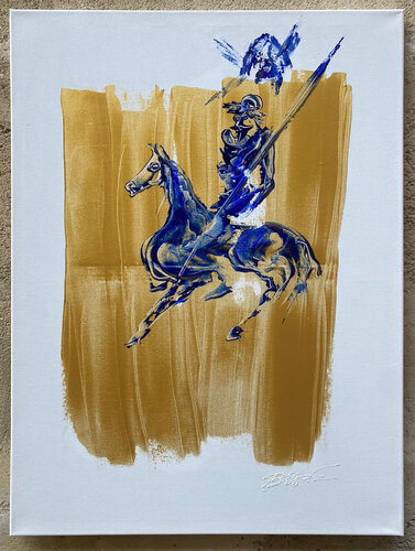 DON QUICHOTTE EN ORIFLAMME de Eric Besson, Pintura a la venta en Singulart