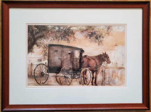 Amish Sunday di Rose Sinatra, Pittura in vendita su Singulart