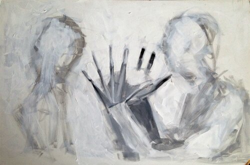 dialogue van Maria Magdalena Lazar, Schilderij te koop op Singulart