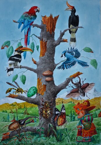 "HYMNE A LA NATURE." by Michel MICHAUX, Painting for Sale on Singulart