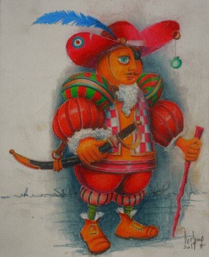 "LE CORSAIRE." by Michel MICHAUX, Work on Paper for Sale on Singulart