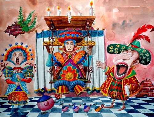 ODE AU ROI TRISTE di Michel MICHAUX, Opera su carta in vendita su Singulart