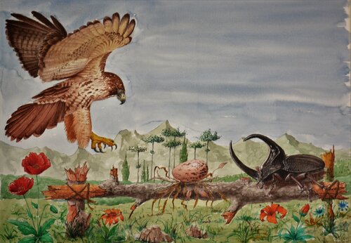 LA CONVOITISE. van Michel MICHAUX, Werk op papier te koop op Singulart