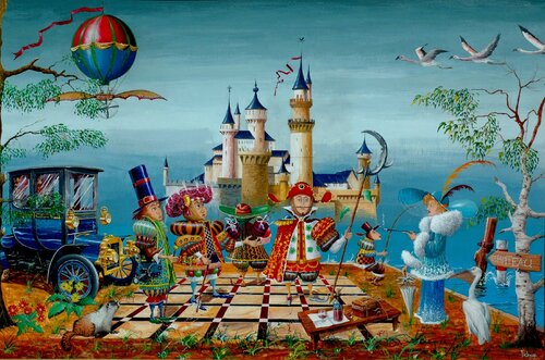 LES TOURISTES. di Michel MICHAUX, Pittura in vendita su Singulart