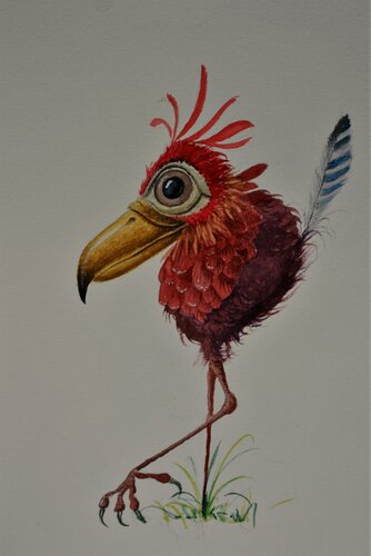 LA POSE by Michel MICHAUX, 종이 for Sale on Singulart