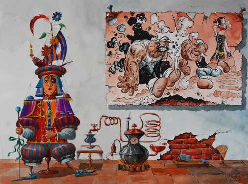 C'ETAIT MOI ! di Michel MICHAUX, Opera su carta in vendita su Singulart