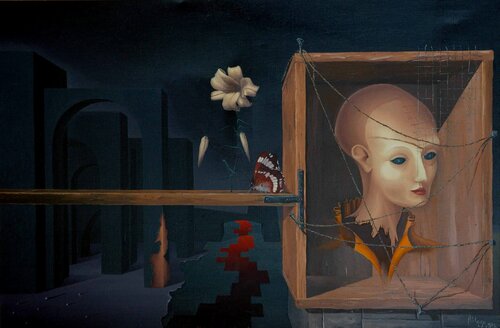 COMPOSITION by Michel MICHAUX, Painting for Sale on Singulart