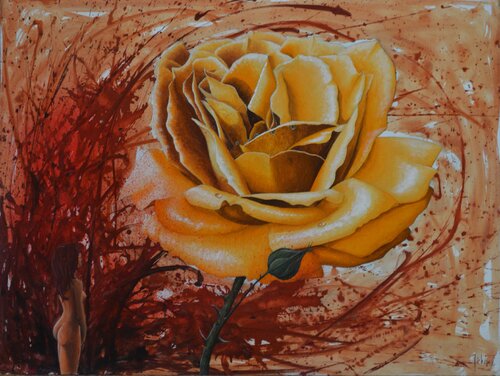 L'ADMIRATRICE. van Michel MICHAUX, Schilderij te koop op Singulart