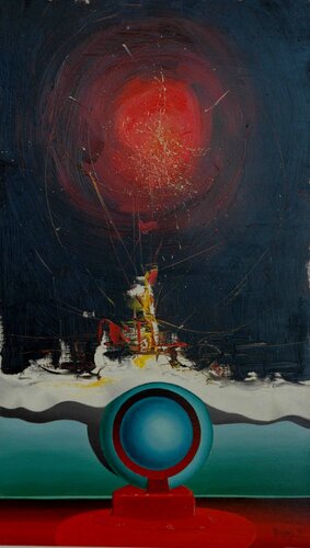 COMPOSITION 6. by Michel MICHAUX, 회화 for Sale on Singulart