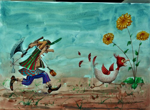 LE FUTUR DINER by Michel MICHAUX, Work on Paper for Sale on Singulart