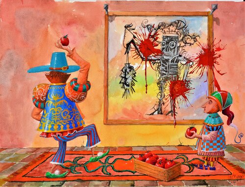 L'ANARCHISTE par Michel MICHAUX, Œuvre sur papier en vente sur Singulart