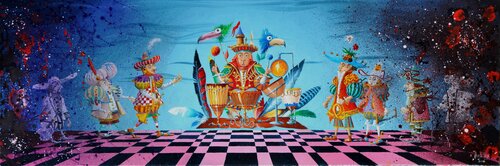 .IMPLOSION MUSICALE van Michel MICHAUX, Schilderij te koop op Singulart