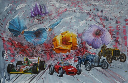 LES FLEURS DE LA PASSION. di Michel MICHAUX, Pittura in vendita su Singulart
