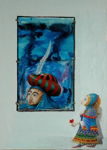 LE VISAGE PERDU. von Michel MICHAUX, Malerei kaufen auf Singulart