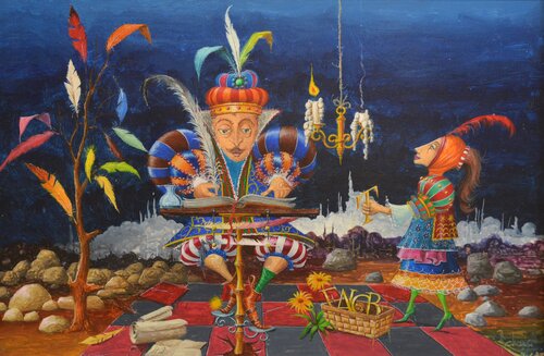SUR LES PAS DE VERLAINE. by Michel MICHAUX, Painting for Sale on Singulart