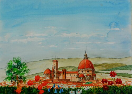 FLORENCE.(Italie) by Michel MICHAUX, Work on Paper for Sale on Singulart