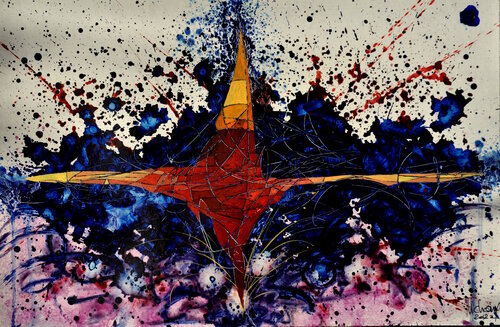 ABSTRACTION 41. de Michel MICHAUX, Pintura a la venta en Singulart