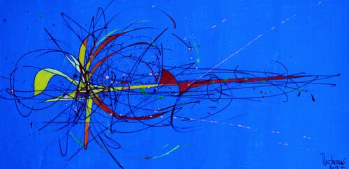 Abstraction 57. di Michel MICHAUX, Pittura in vendita su Singulart