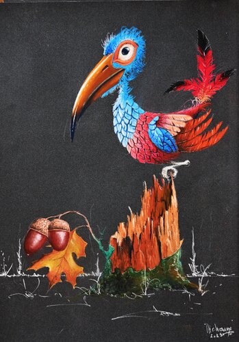 MOI, L'OISEAU. di Michel MICHAUX, Opera su carta in vendita su Singulart