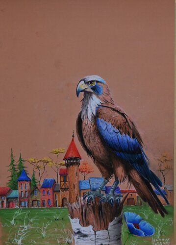 LE SURVEILLANT. di Michel MICHAUX, Opera su carta in vendita su Singulart