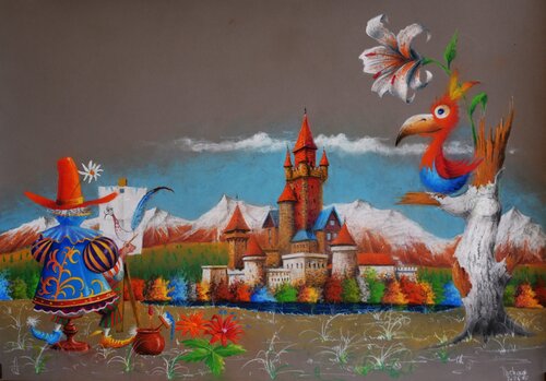 LE PEINTRE PAYSAGER SUR LE MOTIF. van Michel MICHAUX, Werk op papier te koop op Singulart