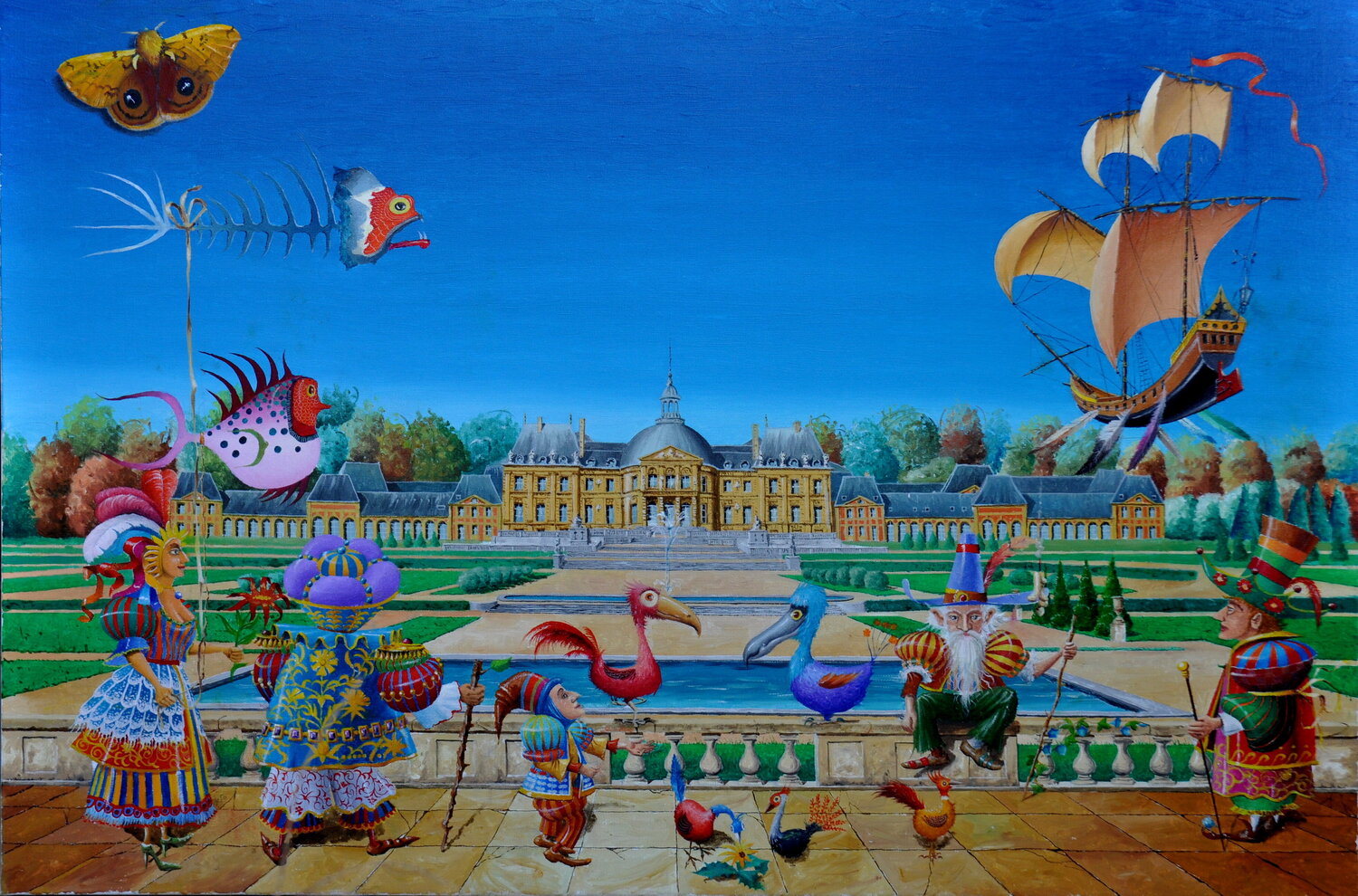 LES VISITEURS A VAUX Michel MICHAUX