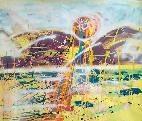 ODD Realism Sunset in White von Agneta E HILDÉN, Malerei kaufen auf Singulart