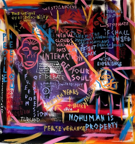 Mental Clouds van Max Turland, Schilderij te koop op Singulart