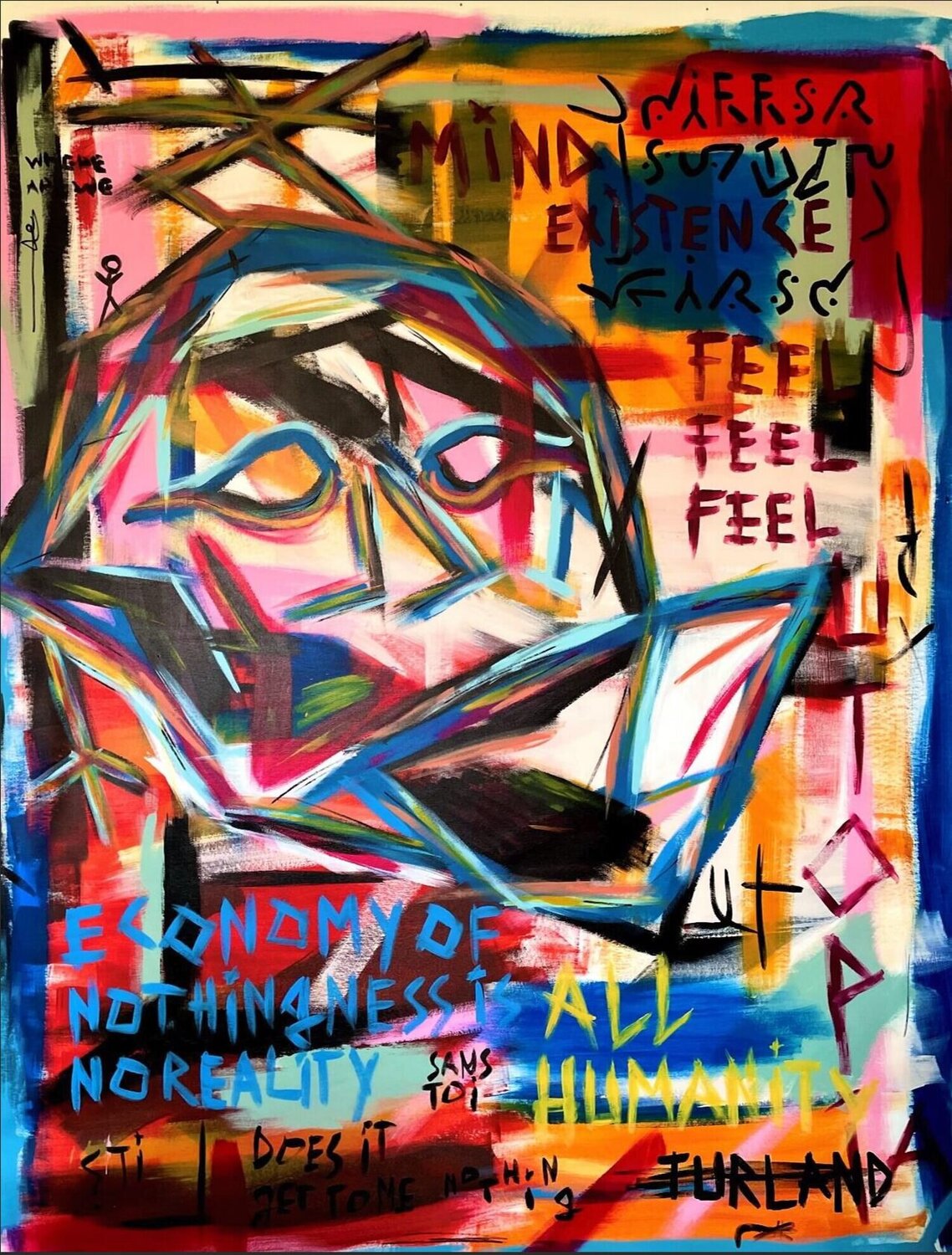 Differently Wired  Max Turland Origineel schilderij te koop