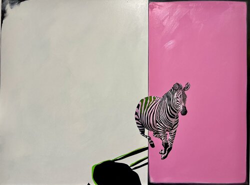 The Balancing di Kathe Madrigal, Pittura in vendita su Singulart