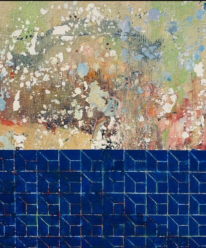 C-Blue di Kathe Madrigal, Pittura in vendita su Singulart