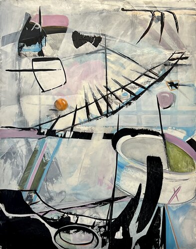 Climb the Ladder de Kathe Madrigal, Pintura a la venta en Singulart