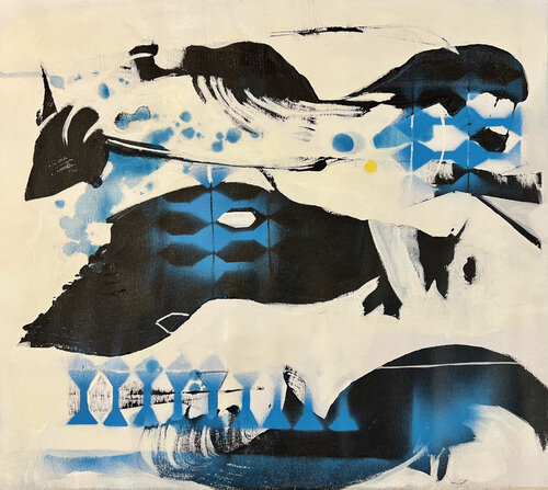 Whale Rider de Kathe Madrigal, Pintura a la venta en Singulart