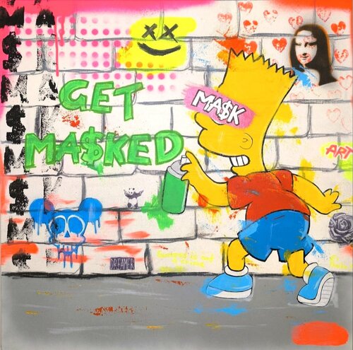 Get Ma$ked | Bart Simpson von Ma$k V., Malerei kaufen auf Singulart