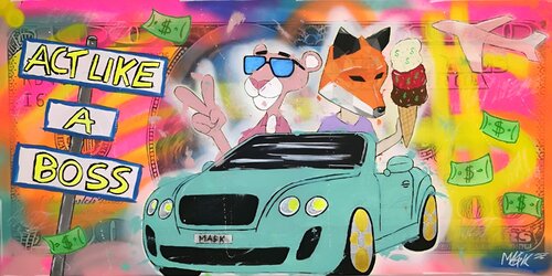 Act like a BoSS di Ma$k V., Pittura in vendita su Singulart
