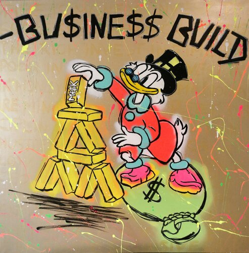 Business Build Scrooge Mc Duck di Ma$k V., Pittura in vendita su Singulart