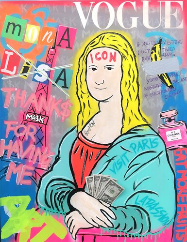 Mona goes blond | Popart di Ma$k V., Pittura in vendita su Singulart