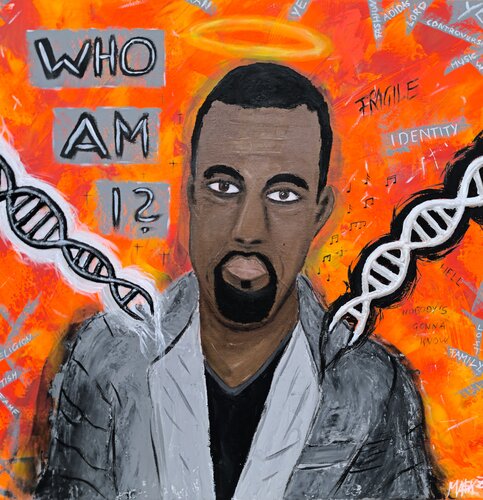Kanye West x DNA | Who am I ? di Ma$k V., Pittura in vendita su Singulart