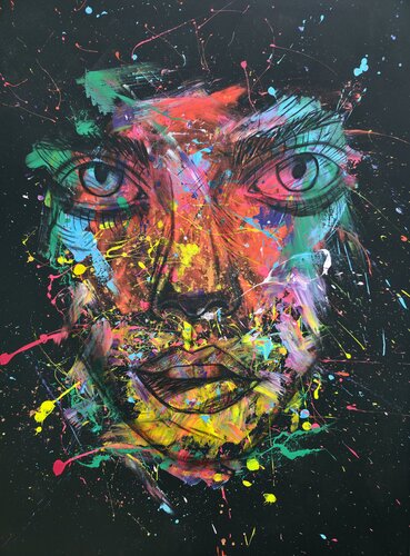The painted Silence di Ma$k V., Pittura in vendita su Singulart