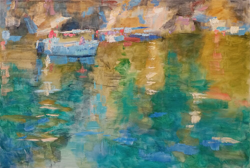 Boats by Robert Nizamov, Painting for Sale on Singulart