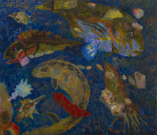 Fishes van Robert Nizamov, Schilderij te koop op Singulart