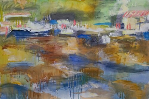 A bay in the sunlight von Robert Nizamov, Malerei kaufen auf Singulart