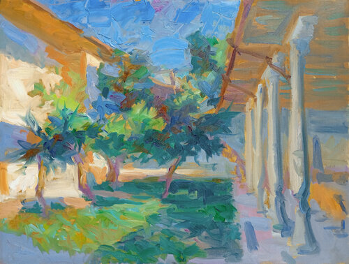 Samarkand, Teahouse 3 de Robert Nizamov, Pintura a la venta en Singulart