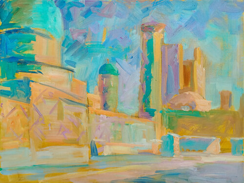 Samarkand, Registan 6 von Robert Nizamov, Malerei kaufen auf Singulart
