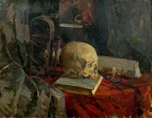 The Skull di Robert Nizamov, Pittura in vendita su Singulart