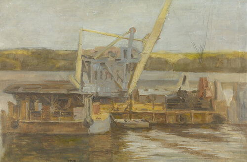 Dredging machine von Robert Nizamov, Malerei kaufen auf Singulart