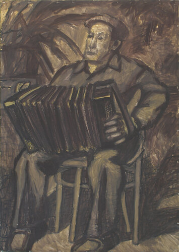 Accordionist von Robert Nizamov, Malerei kaufen auf Singulart