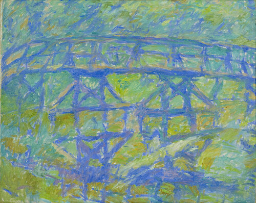 Blue Bridge von Robert Nizamov, Malerei kaufen auf Singulart