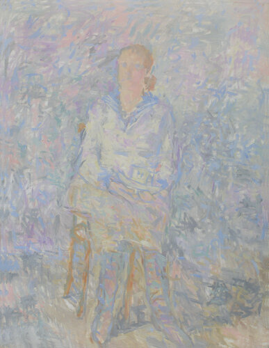Girl in a sailor suit van Robert Nizamov, Schilderij te koop op Singulart